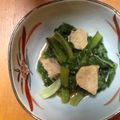 Yuko蜂's cooksnap of when they made 【農家のレシピ】小松菜と鶏肉のゴマ煮.