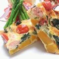 ｸﾏﾘｴ's cooksnap of when they made 鮭と菜の花のオープンオムレツ.