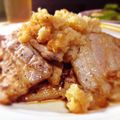 しげぱんP's cooksnap of when they made 簡単主菜★豚カルビのおろしポン酢炒め.