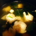 る〜ママ！'s cooksnap of when they made ワンタンっぽい食感！カニしゅうまいスープ.