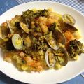 oあん仔o's cooksnap of when they made フライパンで簡単！海鮮パエリア.
