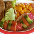 ☆めい＆ゆかり☆'s cooksnap of when they made お弁当に♡きゅうりとウインナーしましま串.