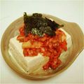satomi916's cooksnap of when they made 豆腐の納豆キムチ乗せ♡.