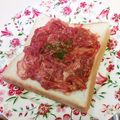 龍青空ママ's cooksnap of when they made モッツァレラとトマトソースのトースト✿.