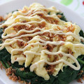 ニコニコ笑顔's cooksnap of when they made ふわっと卵とほうれん草のサラダ.