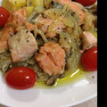 Kオウカ's cooksnap of when they made トマトのイタリアンソースで☆鮭のムニエル.