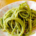 ｓｗeeｔ's cooksnap of when they made シソとゴマのパスタ（ジェノベーゼ風）.