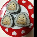 kikuちん's cooksnap of when they made 栗くん海苔巻き＊キャラ弁.
