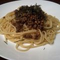 冴木丈's cooksnap of when they made 簡単！納豆と挽肉のパスタ.