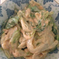 みぃきゃっと's cooksnap of when they made 味噌マヨネーズとレタスの青葉を混ぜたの.