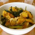 yuzutharou's cooksnap of when they made 残った柚子胡椒醤油で☆小松菜と油揚げ炒め.