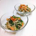 息子専属☆調理師's cooksnap of when they made ごまたっぷり＊もやしとニラのナムル.