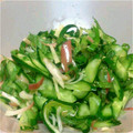 みどボッチ's cooksnap of when they made 塩揉みきゅうりと香味野菜のすだち和え.