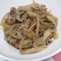 haruhayu's cooksnap of when they made 卵のっけ！我が家の牛ごぼうご飯☆.