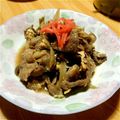 なむん's cooksnap of when they made ✿ヘルシ～な牛蒡とシメジの卵とじ牛皿✿.