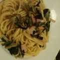 ぱんだ☆まん's cooksnap of when they made ベーコンときのこの和風スパゲッティ.