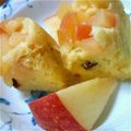 由里菜's cooksnap of when they made レンジで☆角切りリンゴとおからのケーキ.
