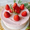 よつぽん's cooksnap of when they made いちごムースとレアチーズケーキ.