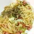 papa613's cooksnap of when they made キャベツベーコン醤油パスタ.