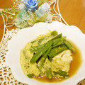るるおか's cooksnap of when they made ☆さやえんどう（絹さや）の卵とじ☆.