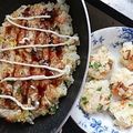 みゃじま's cooksnap of when they made ごはんでお好み焼き風.