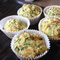 HinodeCafe's cooksnap of when they made チーズとバジルのおかずマフィン.