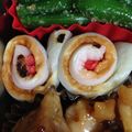 ・pepepe・'s cooksnap of when they made ☆お弁当に☆ちくわ巻き♪紅生姜＆のり.