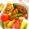 Marrietty's cooksnap of when they made ちくわとしらすと小松菜の炒め物.
