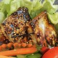めかにか's cooksnap of when they made お弁当（鯖の胡麻味醂焼き）.