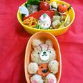 みうきー's cooksnap of when they made キャラ弁 *ジャッキー風くまｻﾝ*.