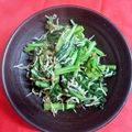 みうきー's cooksnap of when they made 小松菜とちりめんじゃこのピリ辛炒め.