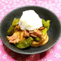 シャンプーハット's cooksnap of when they made ししとうとがんもとベーコンのみぞれ和え☆.