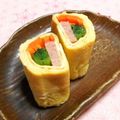 シャンプーハット's cooksnap of when they made スパムと小松菜の卵焼き.