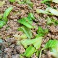 かとりーな♪'s cooksnap of when they made 大皿で❢ ひき肉とキャベツの甘味噌炒め.