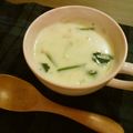 totas's cooksnap of when they made ほうれん草とコーンの豆乳スープ.