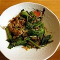 あゆはと's cooksnap of when they made 空芯菜と豚肉の炒め物.
