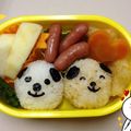 猫野ユミ's cooksnap of when they made キャラ弁☆わんこ弁当.