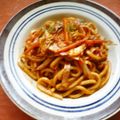 Jock's cooksnap of when they made ★懐かしい～給食の味？うどんナポリタン★.
