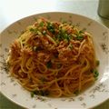 snbちゃん's cooksnap of when they made シンプル＊和風ツナパスタ.