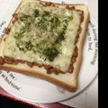 miimiiko's cooksnap of when they made ♫⁺♦･*:納豆トースト:｡♦♫.