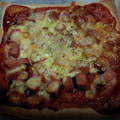 もみじ0023's cooksnap of when they made 簡単☆春巻きの皮でピザ.