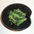 ☆キンタロウ☆'s cooksnap of when they made 小松菜の味噌ごま和え.