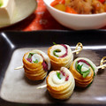 ♪にょん's cooksnap of when they made ちくわのくるりん♪梅しそ巻き★.