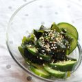 みるく茶's cooksnap of when they made きゅうりとわかめの酢の物.