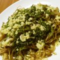 ayafuyu's cooksnap of when they made さくさく揚げ玉と納豆焼きそば♪.