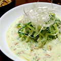 AYU嬢's cooksnap of when they made ひやむぎのきゅうりと豆乳仕立て.