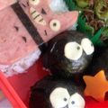 ○しもん○'s cooksnap of when they made まっくろくろすけのおにぎり　(キャラ弁).