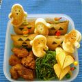 ｍａｈａｌｏ0313's cooksnap of when they made ハロウィンに♪はんぺんおばけ♪お弁当に♪.