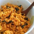 haruｷｯﾁﾝ's cooksnap of when they made たくあんが美味しい♡＊キムチ炒飯＊.