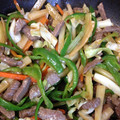 suiichon's cooksnap of when they made 本格◆青椒肉絲.